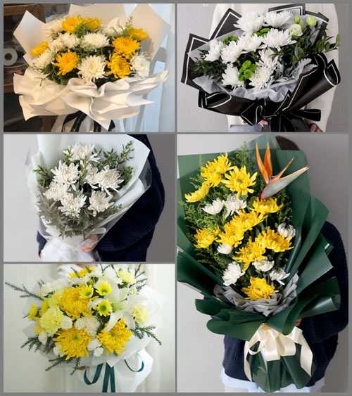浙江省舟山普陀区桃花镇茅山社区白事花束代送